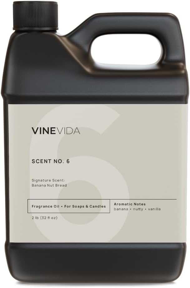 VINEVIDA [32oz] Banana Nut Bread Fragrance Oil for Candle Making and Soap Making - Premium Candle Scents for Soy Candles