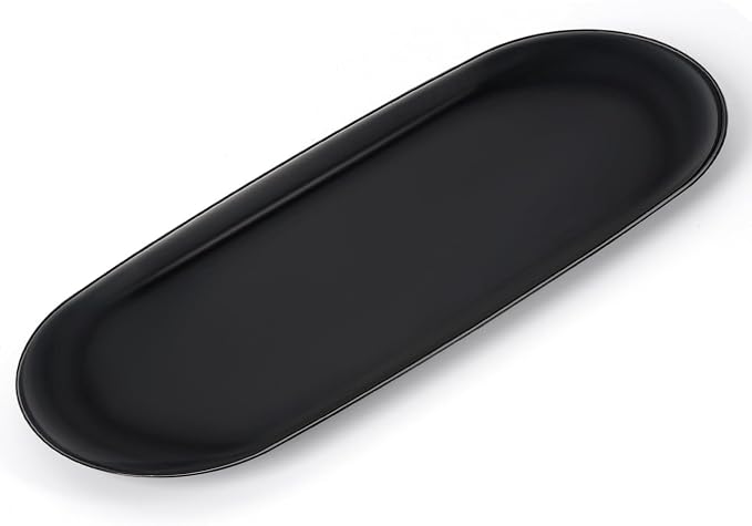 Candle Trimmer Tray, Candle Accessories Candle Wick Trimmer Tray Plate Black, Candle Holder Tray(9.05 x 3.74 x 0.39 inch)