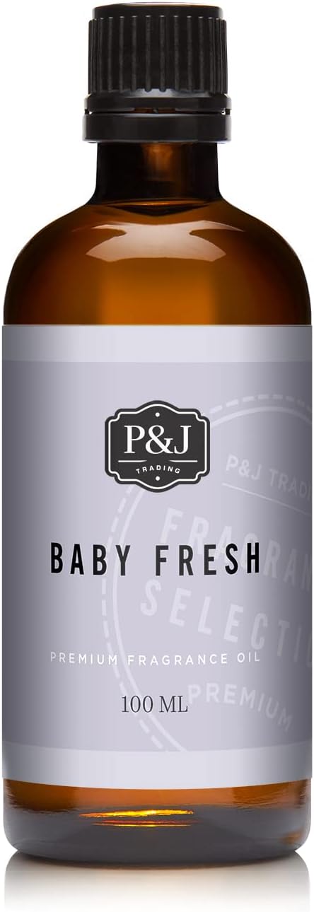 P&J Trading - Baby Fresh Scented Oil 100ml - Fragrance Oil for Candle Making, Soap Making, Diffuser Oil