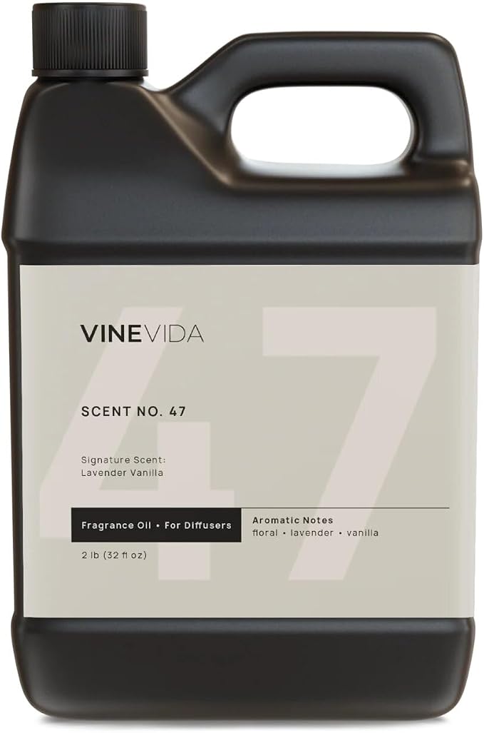 VINEVIDA [32 Fl Oz] Lavender Vanilla Fragrance Oil for Cold Air Diffusers, Essential Oils for Diffuser Oil Refill & Air Freshener Room Spray