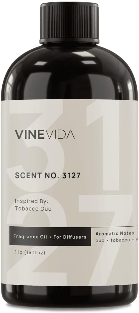 VINEVIDA [16 Oz] Inspired by: Tobacco Oud; Diffuser Oil Refill | Premium Scent Diffuser Oil for Home | Non-Toxic Fragrance