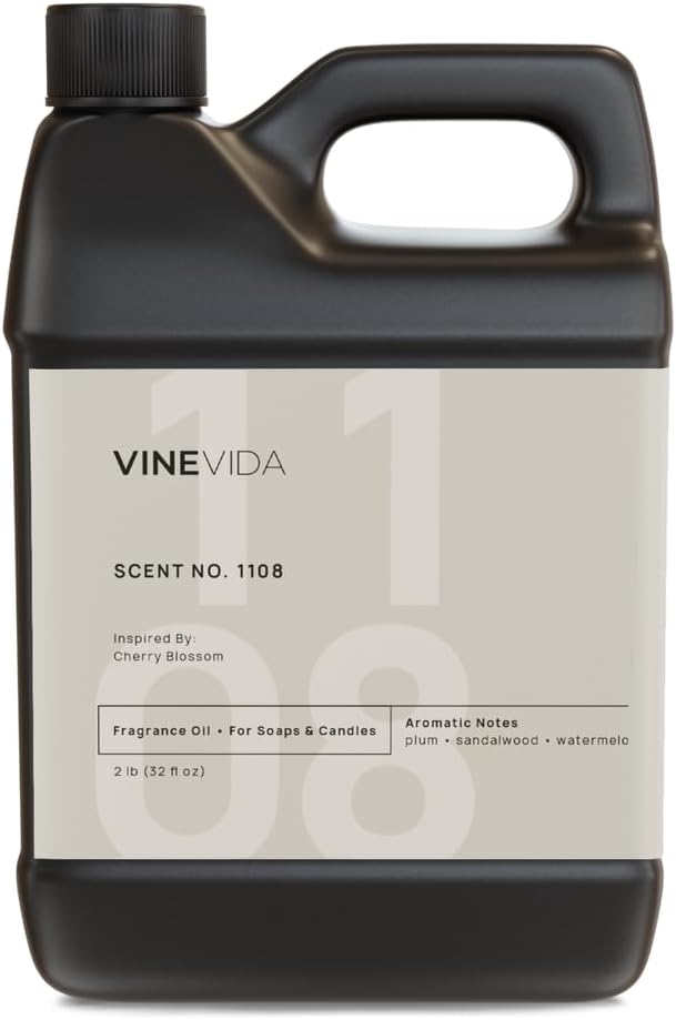 VINEVIDA [32oz] Cherry Blossom Fragrance Oil - USA Candle & Soap Scents - Natural Scent for Making
