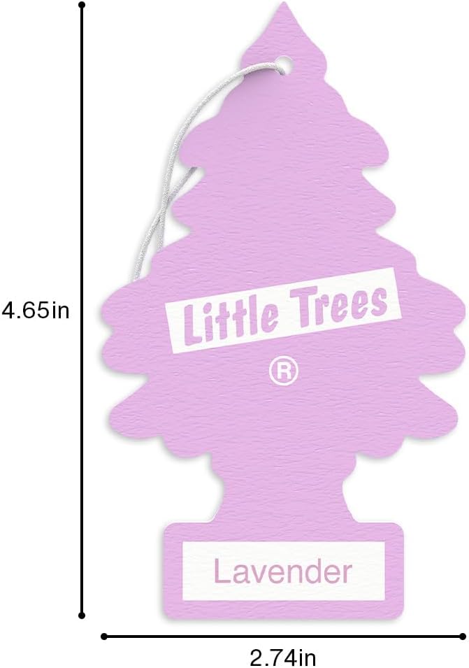LITTLE TREES Car Air Freshener | Hanging Tree Provides Long Lasting Scent for Auto and Home | 24 Air Fresheners |Lavender