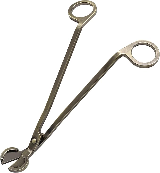 Candle Wick Trimmer, Stainless Steel Candle Wick Clipper Wick Cutter Scissor, Antique Bronze
