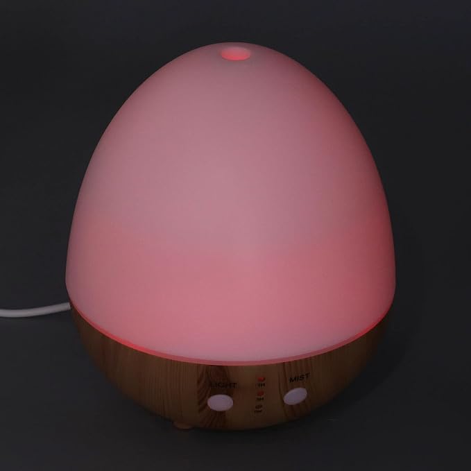 Automatic Shut Off: Essential 250ml Essential Oil Diffuser Automatic Shut Off 35db Low No USB Powered Wooden Humidifier with Night Light for Bedroom The Experience of Peace