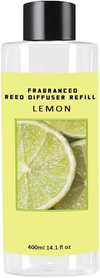 Scent Diffuser Oil Refill | 13.53 fl oz(400ml) Home Fragrance Defusers | Scented Aroma Essential Oil Reed Diffuser Lemon 400ml