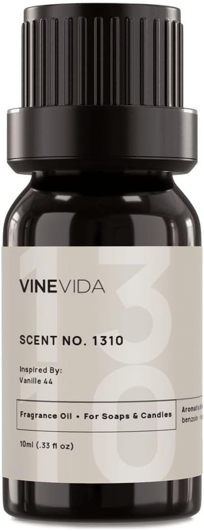 VINEVIDA Scent NO. 1310 Fragrance Oil - 10mL - Inspired by: Vanille 44 Fragrance Oil for Candle Making - Made in USA Candle Scents Scents for Soap Making