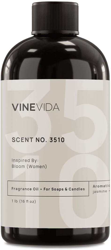 VINEVIDA Scent NO. 3510 Fragrance Oil - 16oz (1lb) - Inspired by: Bloom (Women) Fragrance Oil for Candle Making - Made in USA Candle Scents Scents for Soap Making