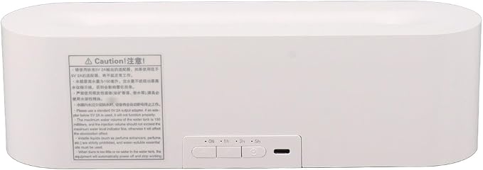 Flame Air Diffuser Humidifier, Flame Diffusers, 7 Colour Flame Essential Oil Diffusers, USB Portable Practical Simple Operation Fire Air Humidifier, for Room Bedroom Office (White)