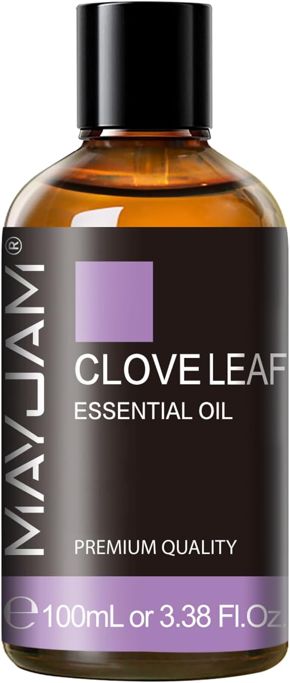 Clove Essential Oil, 3.38FL.OZ Pure Essential Oils by MAYJAM, Large Volume Clove Oil, Perfect for Aromatherapy Diffuser, Great for DIY Candle and Soap Making