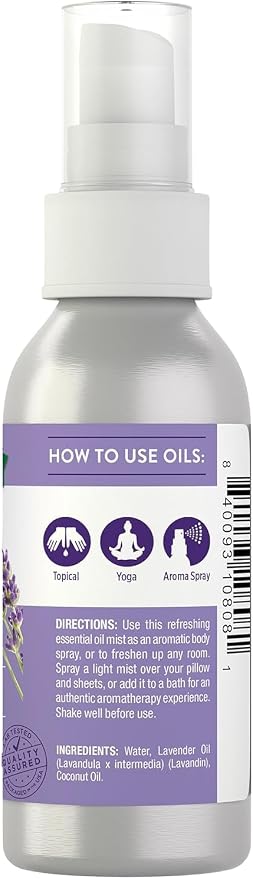 Nature's Truth Lavender Rejuvenating On The Go Hydrating Mist - 2.4 oz, Pack of 2
