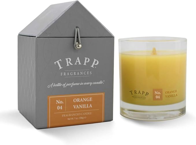 Trapp Signature Home Collection No. 4 Orange/Vanilla Poured Scented Candle, 7-Ounce
