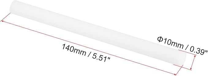 PATIKIL Humidifier Cotton Filter Sticks, 10 Pcs Refill Sticks Filter Wicks Replacement for USB Mini Humidifiers Portable Diffuser (5.51'' x 0.39''), White