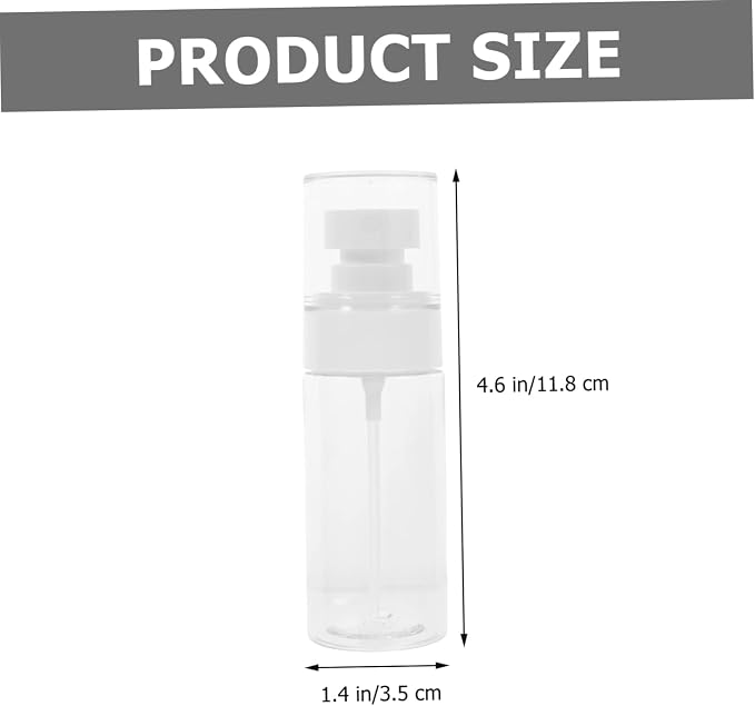 5pcs Small Travel Plastic Spray Bottles for Hair Perfume Atomizer Refillable