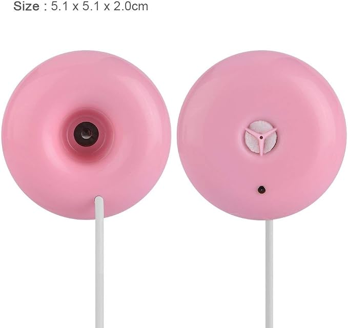 Mini Doughnut-Shaped Humidifier,Portable USB Powered Spray Humidifier,Atomization Spray Humidifier Floats On The Water for Home Bedroom Office Car,Outdoor Air Freshener,Aroma Diffuser