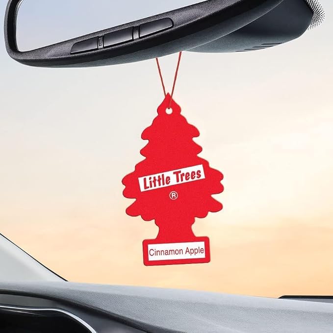 Car Freshner U1P10338 Little Trees Cinnamon Apple Air freshener, 24 Pack