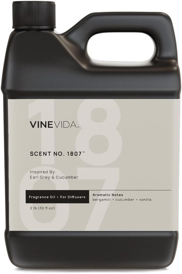 VINEVIDA [32 Oz] Inspired by: Earl Grey & Cucumber; Diffuser Oil Refill | Premium Scent Diffuser Oil for Home | Non-Toxic Fragrance