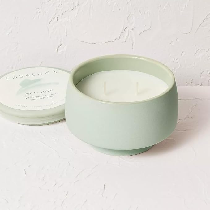 Casalunas 2 Wick Lidded Jar Candle (7.5oz, Serenity)
