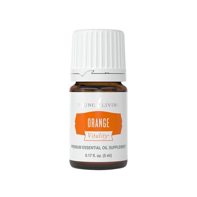 Young Living Orange Vitality Essential Oil 5 ml | Culinary Oil for Flavoring, Beverages & Recipes | Bright Citrus Aroma to Refresh and Enhance Your Meals & Drinks