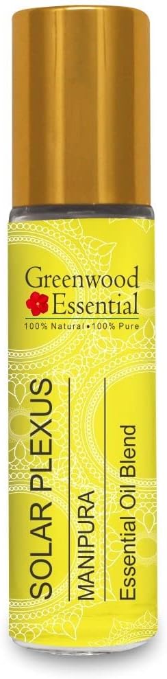 Greenwood Essential Solar Chakra (Manipura) Oil - Ideal for Meditation, Purification, Yoga, Chakra Alignment, Relaxation, Healing & Rituals, 8ml (0.27 oz)