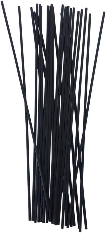 12 inch (30cm) Black Fiber Stick Replacement Fragrance Reed Diffuser Sticks Set of 100