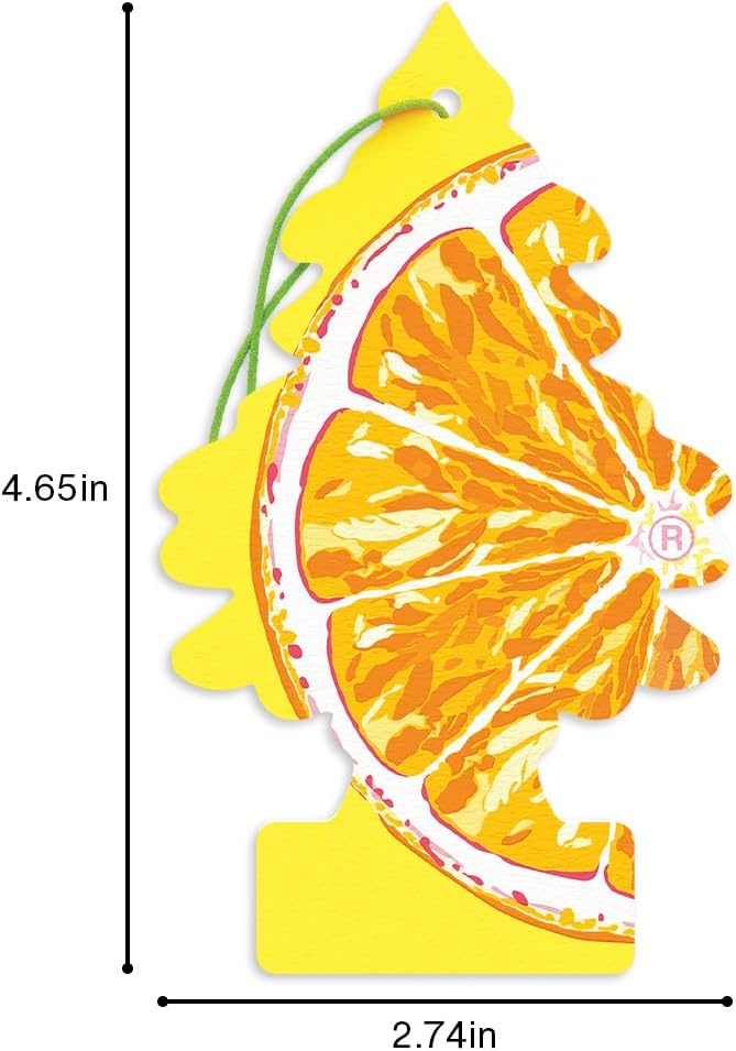 LITTLE TREES Car Air Freshener | Hanging Tree Provides Long Lasting Scent for Auto and Home | 24 Air Fresheners |Sliced
