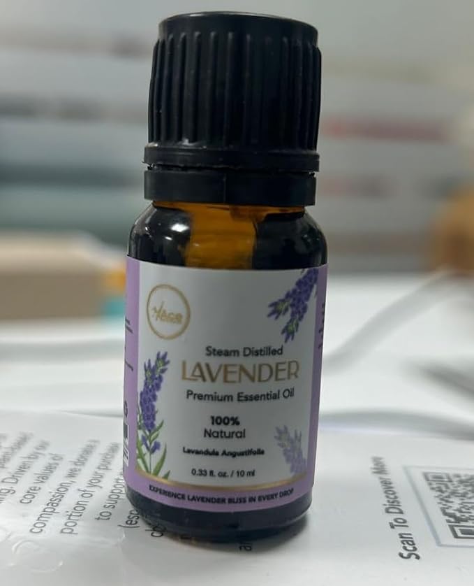 My ACE Lavender Essential Oil 0.33 Fl Oz - Pure & Natural - Premium Grade for Aromatherapy, Diffuser, Skin, Hair, Massage, Candle & Soap Making, Home - Glass Bottle with Dropper - Long Lasting Scent
