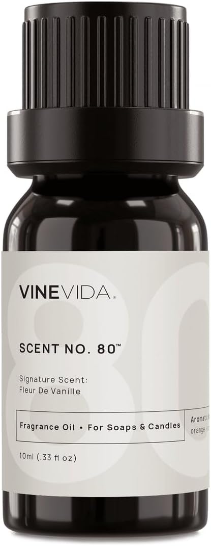 VINEVIDA 0.33oz No.80 Fragrance Oil for Candle & Soap Making - Natural USA Candle Scents