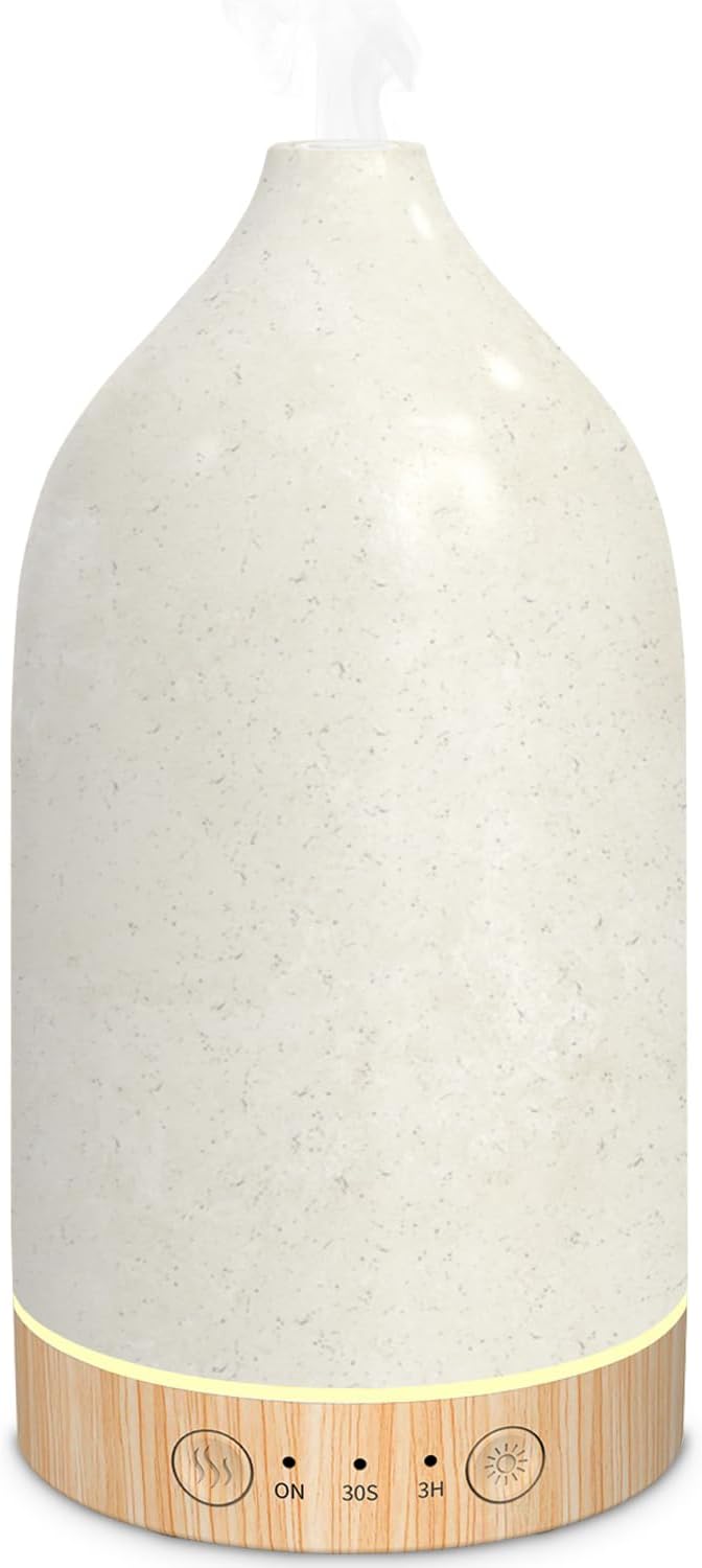 SPLITSKY Cordless Essential Oil Diffuser 150ML, Portable Rechargeable Aromatherapy Diffuser with 7-Color LED Light, Quiet Operation & Auto-Off, 3 Timer Settings, for Bedroom, Home, Travel