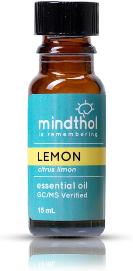 Lemon Essential Oil 15ml - 100% Pure Therapeutic Grade - Natural Aromatherapy for Focus, Mental Sharpness & Mood Refresh
