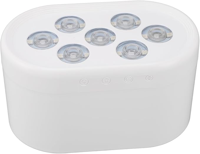 Essential Oil Diffuser Humidifier Cool Mist Aromatherapy Diffuser with Dynamic Flowing Lights, ABS PP Material, Smart Timer & Adjustable Mist for Home Bedroom Office (White)