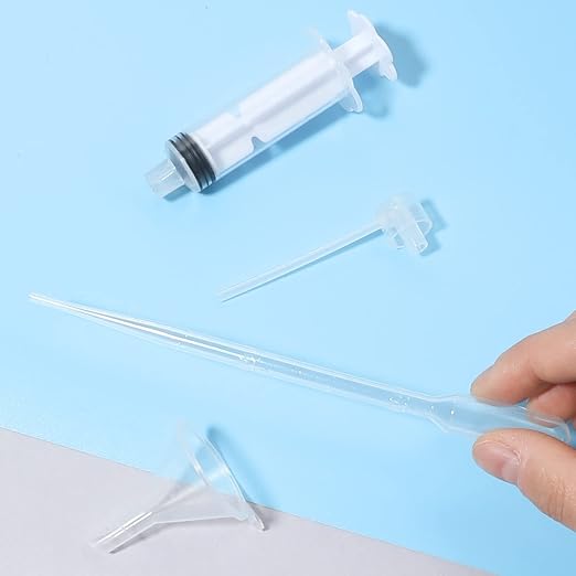 2 Set Perfume Refill Tool Kit, Plastic Perfume Syringe Extractor for Liquid Cologne Fragrance Sample Essential Oils, Travel Use