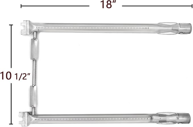 Hongso Spirit E-210 Replacement Parts for Weber Spirit 200 Series E210 S210 E215 S215 220, II GS4 E-210 E-220 Grill (Front-Mounted Control), 17.5" Grill Grates, 15.3" Flavorizer Bars, 18" Burner Tubes