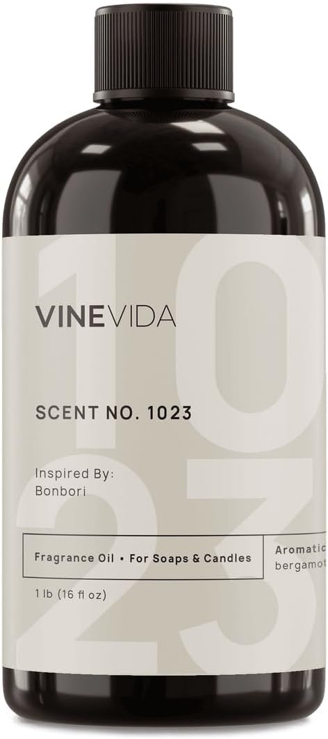 VINEVIDA Scent NO. 1023 Fragrance Oil - 16oz (1lb) - Inspired by: Bonbori Fragrance Oil for Candle Making - Made in USA Candle Scents Scents for Soap Making