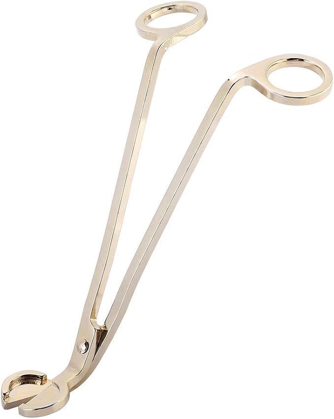 Candle Wick Trimmer,4 Colors Plating Design Heart Stainless Steel Wick Cutter Scissors Tool for Candle Making Supplies Accessories Remove (Gold)