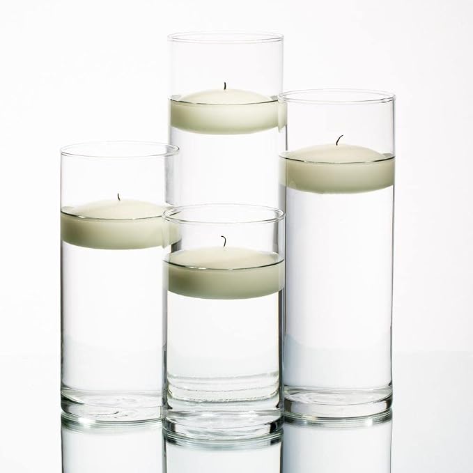 Richland® Floating Candles 3" Set of 12 (Light Ivory)