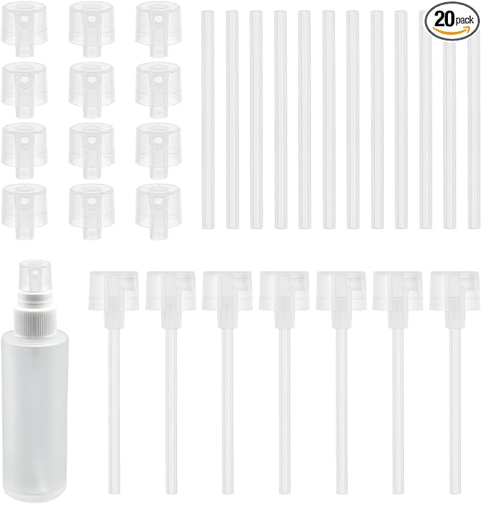 PH PandaHall 20pcs Perfume Refill Pump Perfumes Dispenser Pump Cosmetic Dispenser Pumps Transfer Tool for Small Travel Refillable Perfume Atomizer Spray Bottle, No Bottles