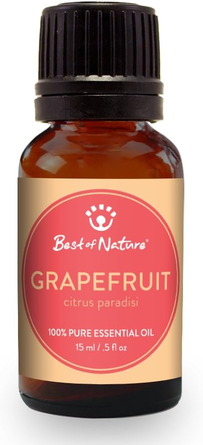 Grapefruit Essential Oil for Diffuser Aromatherapy – Best of Nature 100% Pure Undiluted Oils for DIY, Home Fragrance, and Topical Use