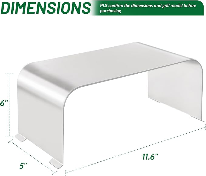 Heat Baffle Diffuser Replacement Part for Traeger Ironwood 885/650, Pro 575/780, Century 885 Pellet Grill Parts, Stainless Steel Heat Deflector Outdoor Grill Accessories for Traeger