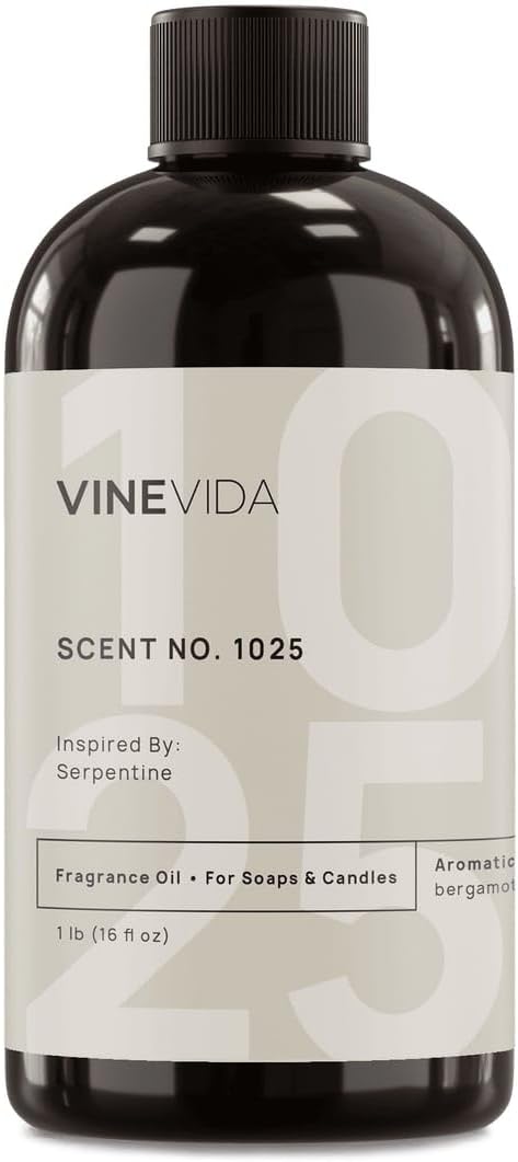 VINEVIDA Scent NO. 1025 Fragrance Oil - 16oz (1lb) - Inspired by: Serpentine Fragrance Oil for Candle Making - Made in USA Candle Scents Scents for Soap Making