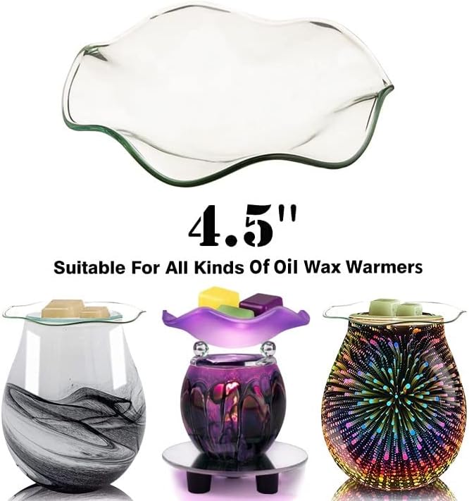 Electric Oil Melt Warmer Electric Wax Melt Warmer Replacement Parts Wax Melter Fragrance Oil Warmer Burner Spare Bulb and Dish(dishbulb*2)