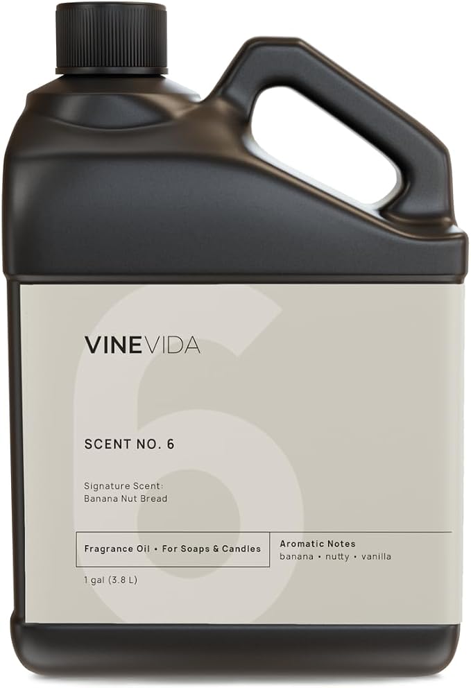 VINEVIDA [128oz] Banana Nut Bread Fragrance Oil - USA Made Candle & Soap Scents