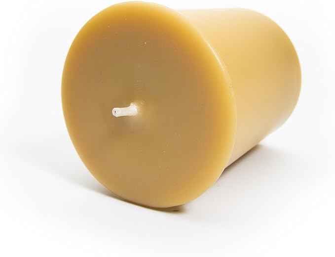 Butter Pecan Pie Soy Votive Candles - Scented with Natural Fragrance Oils - 6 Beige Natural Votive Candle Refills - Bakery & Food Collection