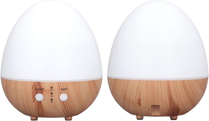 Automatic Shut Off: Essential 250ml Essential Oil Diffuser Automatic Shut Off 35db Low No USB Powered Wooden Humidifier with Night Light for Bedroom The Experience of Peace