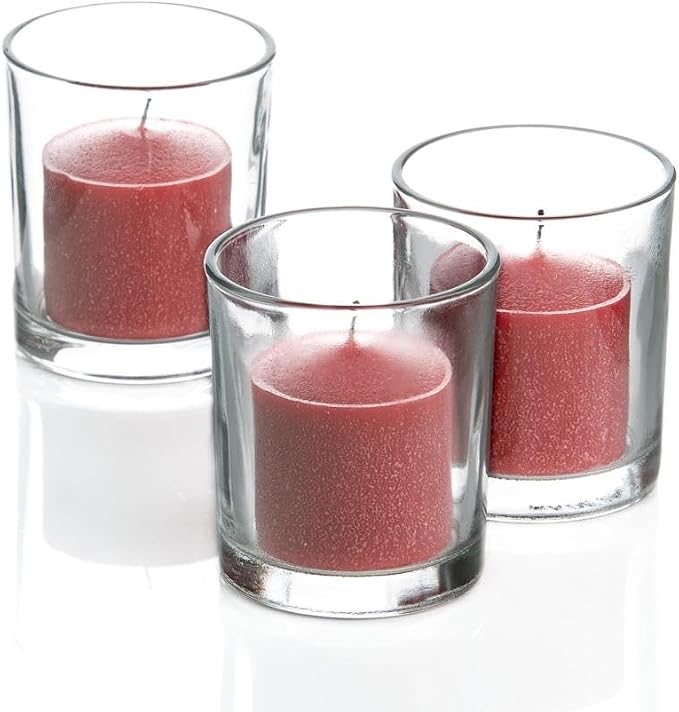Richland® Votive Candles Red Apple Cinnamon Scented 10 Hour Burn Set of 72