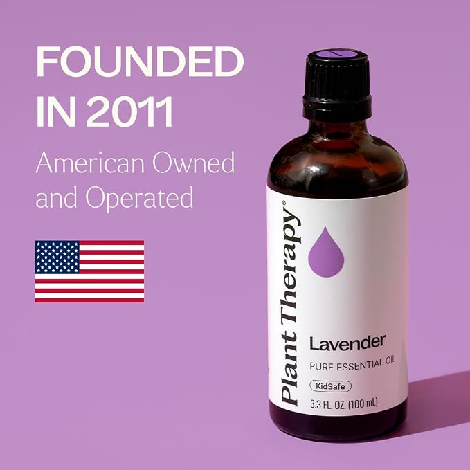 Plant Therapy Lavender Essential Oil 100% Pure, Undiluted, Natural Aromatherapy, Therapeutic Grade 100 mL (3.3 oz)