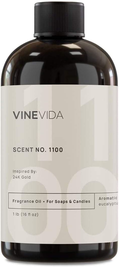 VINEVIDA [16oz] 24K Gold Fragrance Oil for Candle Making and Soap Making - Premium Candle Scents for Soy Candles