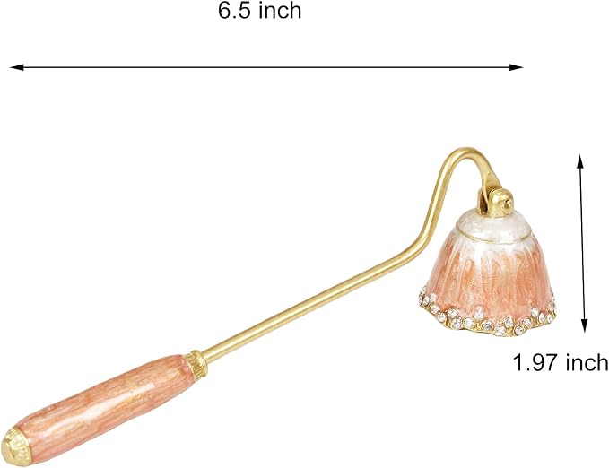 Candle Snuffer, Candle Extinguisher with Long Durable Handle, Vintage Wax Snuffer, Decorative Wick Snuffer, Perfect for Candle Lovers as Gifts