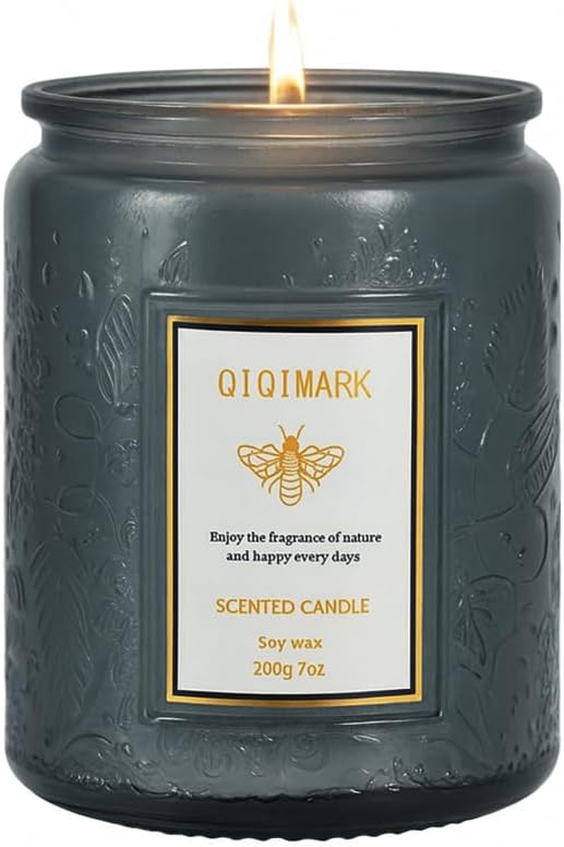 Gift for Dad, Blue Volcano Scented Candle for Home, Luxury Soy Wax Candle, 50 Hour Long Lasting Aromatherapy Candle, Coastal Home Decor Gift for Men, Birthday, Housewarming, Relaxation 7 oz