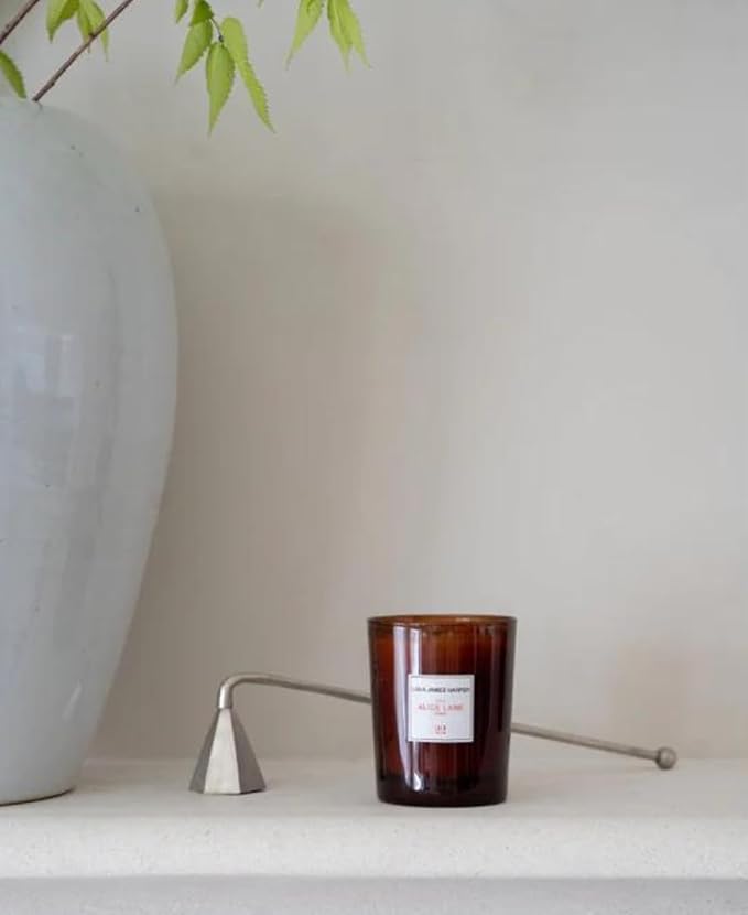 Alice Lane Nickel Candle Snuffer Home Collection – Candle Wick Snuffer Extinguish Accessory – Elegant Luxury for Home or Office